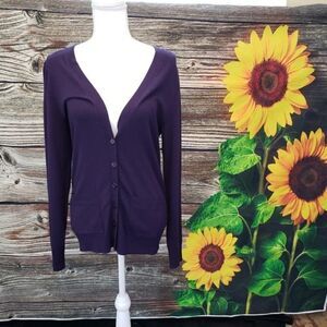 Lanesboro long sleeve purple sweater pre-owned